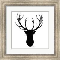 Deer Head Silhouette Fine Art Print