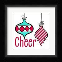 Joyful Christmas Ornaments I Fine Art Print