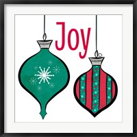 Joyful Christmas Ornaments II Fine Art Print
