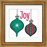 Joyful Christmas Ornaments II Fine Art Print