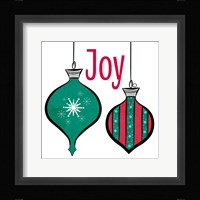 Joyful Christmas Ornaments II Fine Art Print