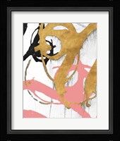 Rose Gold Strokes I Fine Art Print