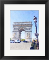 Watercolor Streets of Paris I Fine Art Print