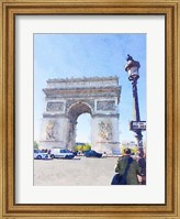 Watercolor Streets of Paris I Fine Art Print