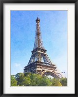 Watercolor Streets of Paris II Fine Art Print