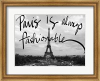 Fashionable Paris Fine Art Print