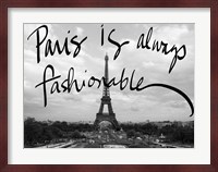 Fashionable Paris Fine Art Print