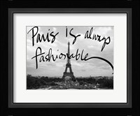 Fashionable Paris Fine Art Print