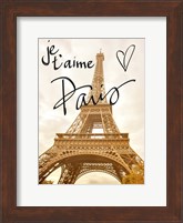 Je t'aime Paris Fine Art Print