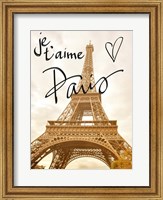 Je t'aime Paris Fine Art Print