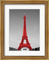 Eiffel Tower in Red Fine Art Print