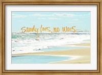 Sandy Toes, No Woes Fine Art Print