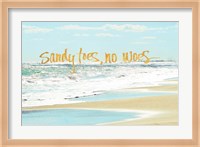 Sandy Toes, No Woes Fine Art Print