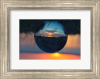 Sunset Droplet View Fine Art Print