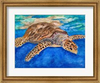 Turtle at Sea Fine Art Print