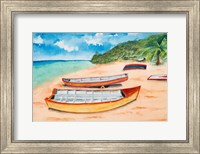 Canoes on the Beach Fine Art Print