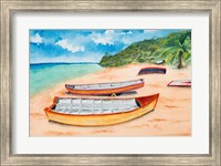 Canoes on the Beach Fine Art Print