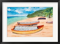 Canoes on the Beach Fine Art Print