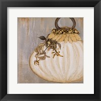 White Ornament I Framed Print