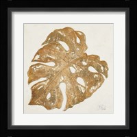 Golden Leaf Palm II Framed Print