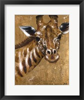 Gold Giraffe Framed Print