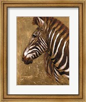 Gold Zebra Fine Art Print