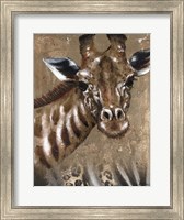 Giraffe on Print Fine Art Print