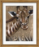 Giraffe on Print Fine Art Print