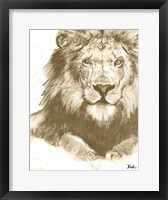 Muted Lion Fine Art Print