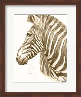 Muted Zebra Fine Art Print