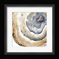 Up Close Agate Watercolor I Framed Print
