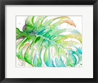 Zoomed Tropical Monstera Fine Art Print