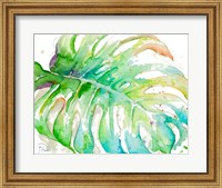 Zoomed Tropical Monstera Fine Art Print