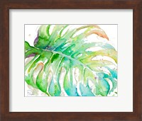 Zoomed Tropical Monstera Fine Art Print