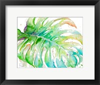 Zoomed Tropical Monstera Fine Art Print