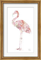 Flowery Flamingo Fine Art Print