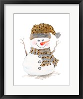 Snowman with Dots Fine Art Print