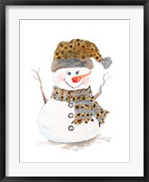 Snowman with Dots Fine Art Print