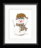 Snowman with Dots Fine Art Print