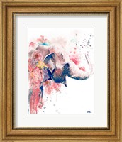 Floral Water Elephant Fine Art Print