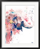 Floral Water Elephant Fine Art Print