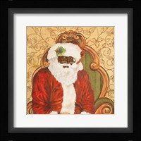 African American Sitting Santa Fine Art Print