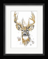 Gold Antlers II Fine Art Print