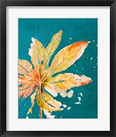 Palma Nueva on Teal Framed Print