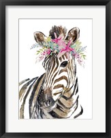 Whimsical Water Zebra Fine Art Print