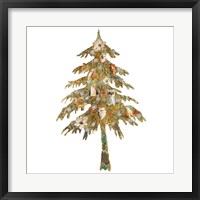 Holiday Tree with Birds Fine Art Print