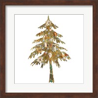 Holiday Tree with Birds Fine Art Print