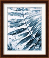 Blue Jungle Leaf II Fine Art Print