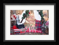 Santa Stop Here Fine Art Print