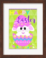 Happy Easter Bunny in Egg Fine Art Print